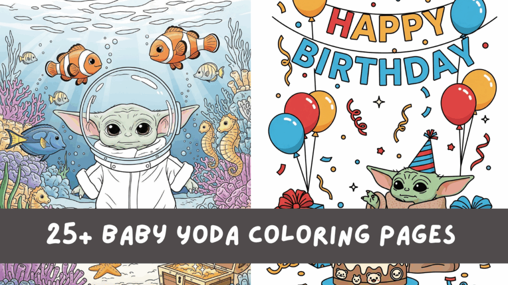 Download 25+ Baby Yoda Coloring Pages