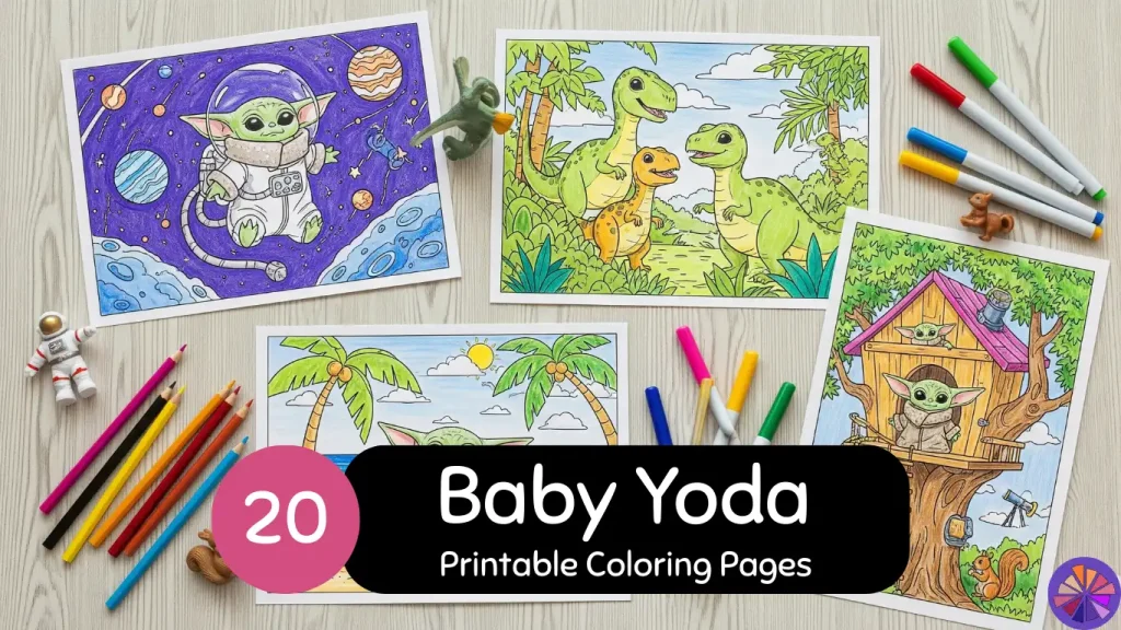 Baby Yoda coloring pages
