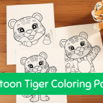 Cartoon Tiger Coloring Pages