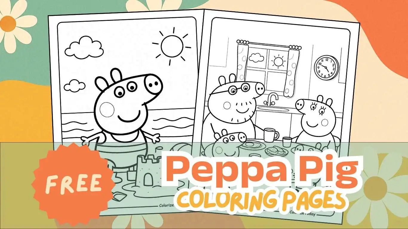 Papa Pig Coloring Pages Free Download