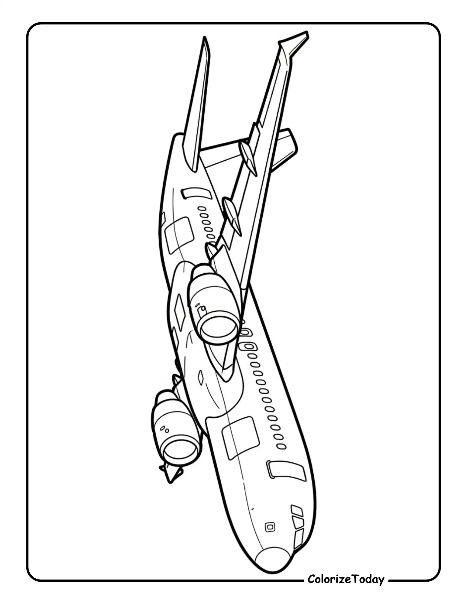 Airplane Coloring Pages