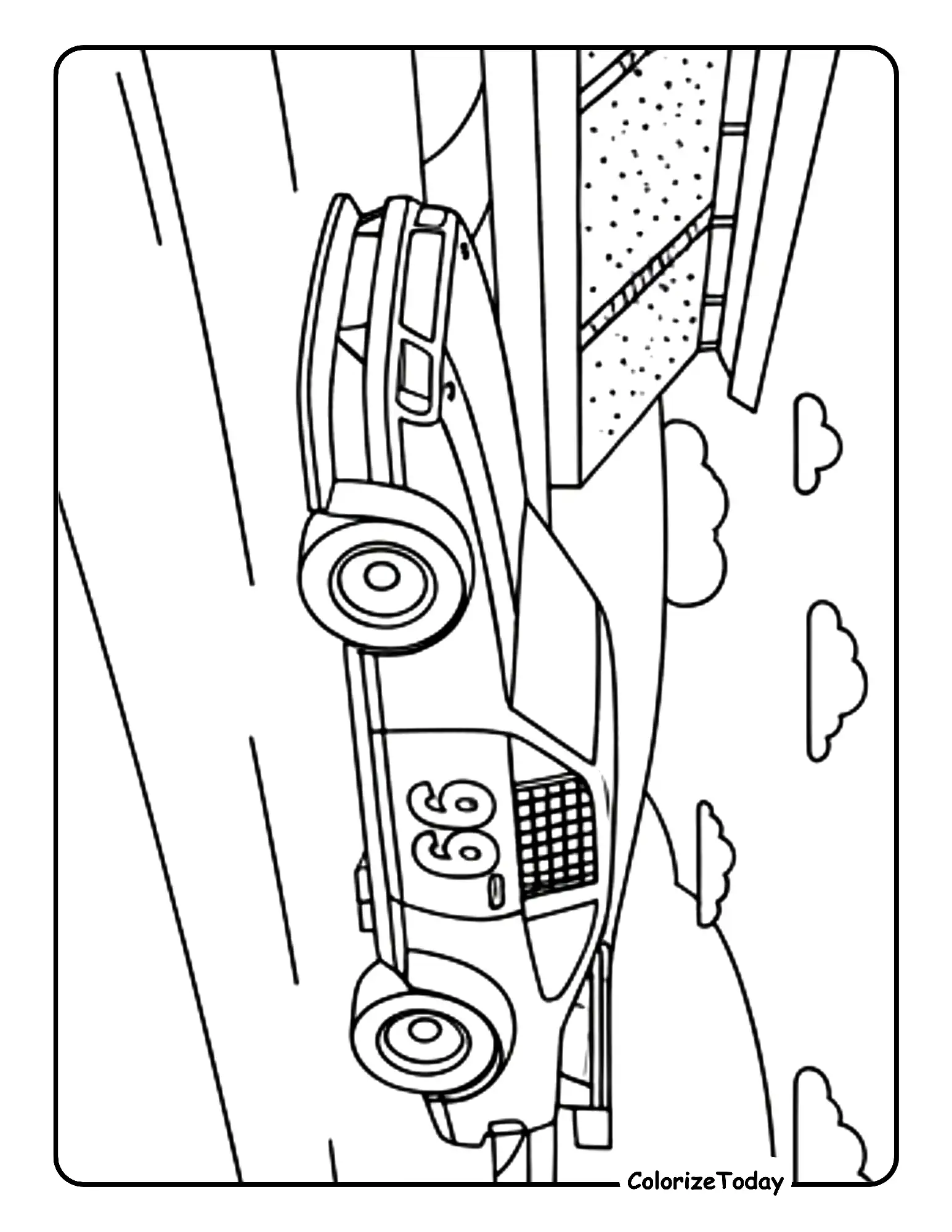 Car Coloring Page