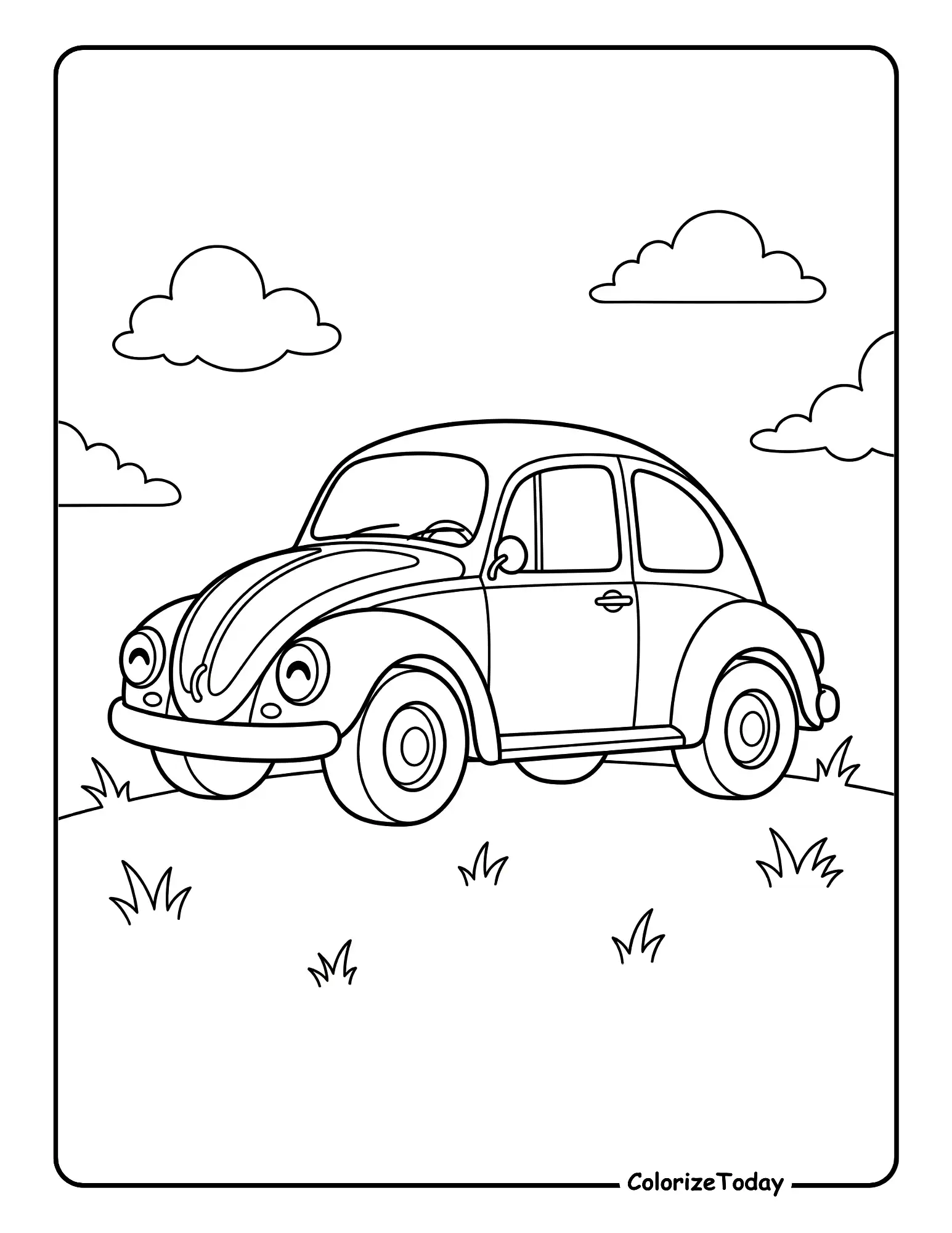 Car Coloring Page