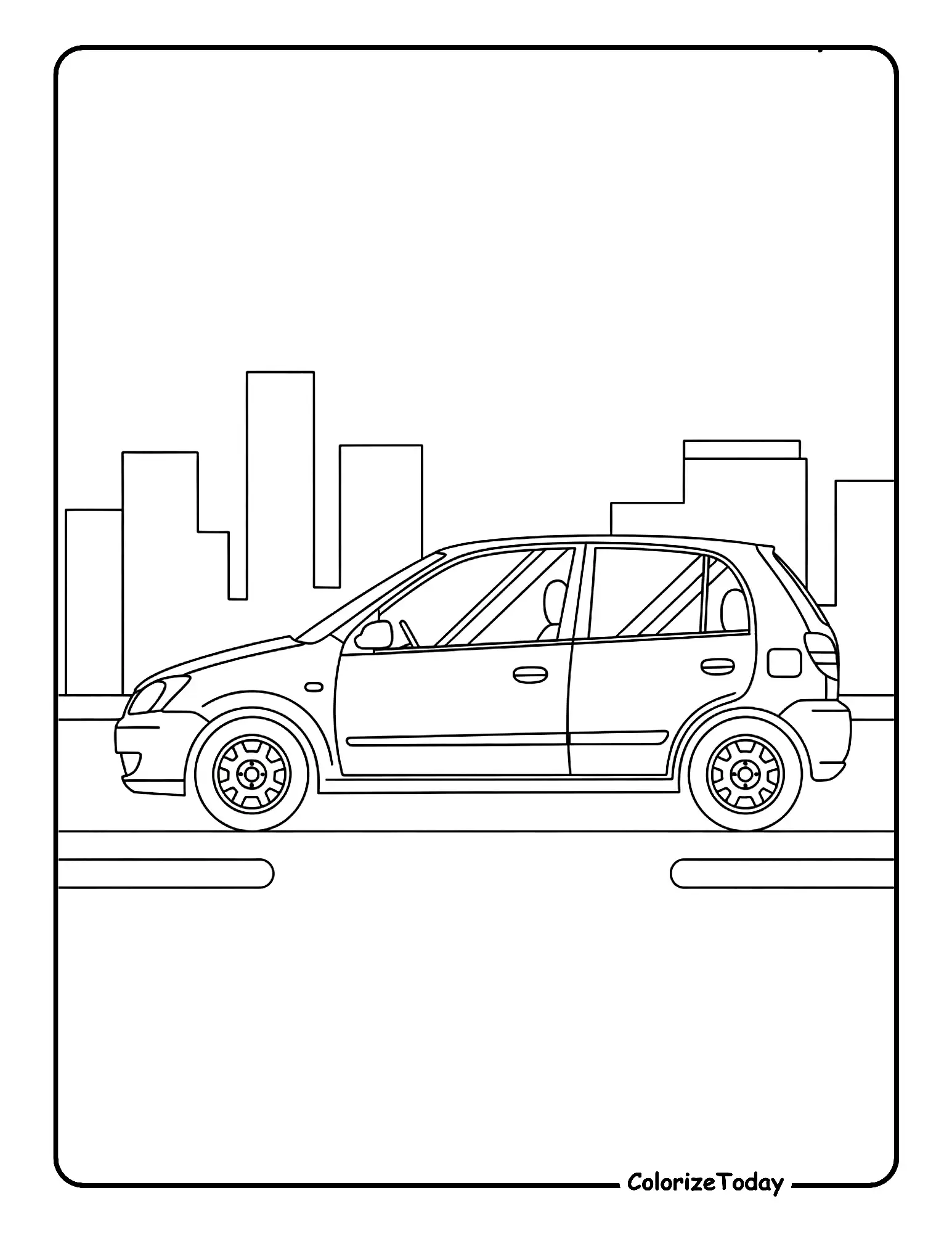 Car Coloring Page